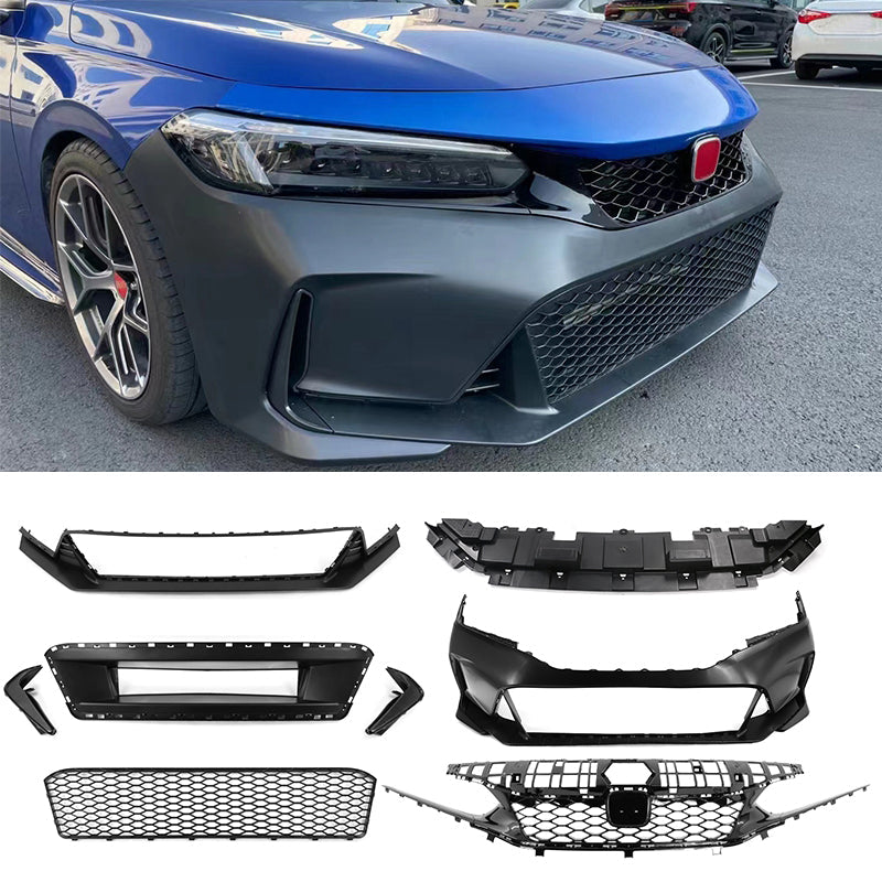 2022-2024 Civic Hatchback Type R Style Front Bumper Cover &Upper Grill