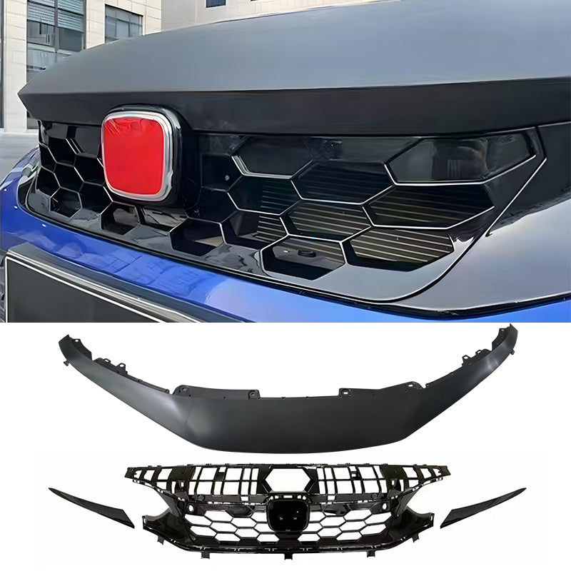 2022-2024 Honda Civic Sedan Si Style Front Bumper Upper Grill & Trim