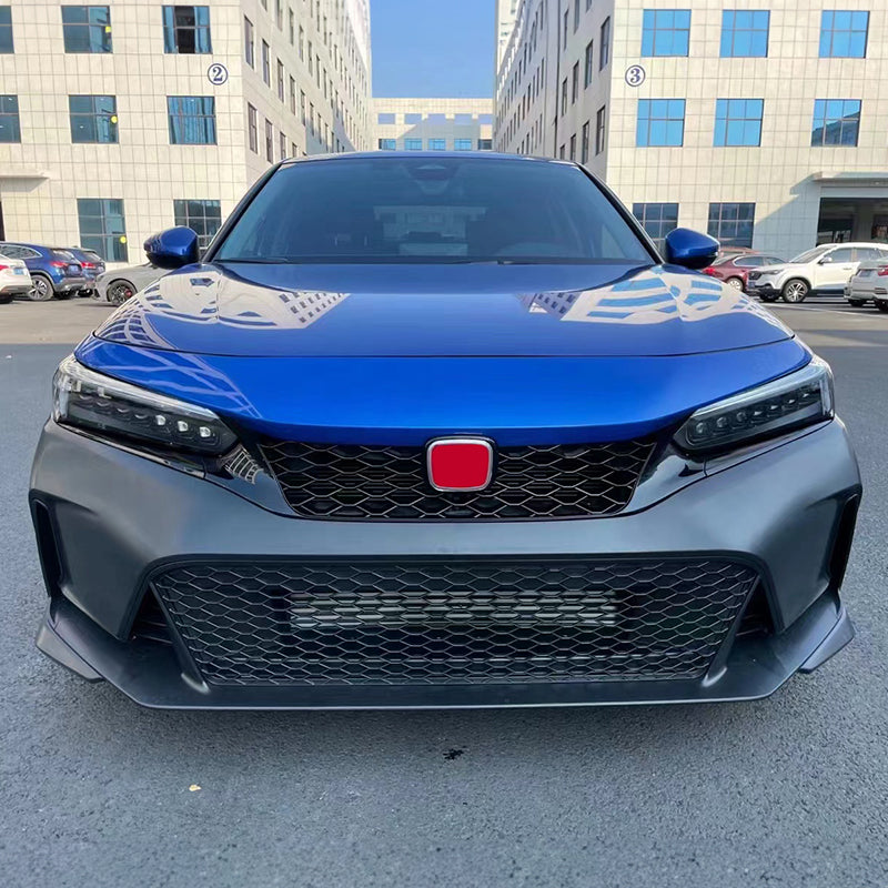 2022-2024 Honda Civic Type R Style Front Bumper Cover Set Unpainted PP