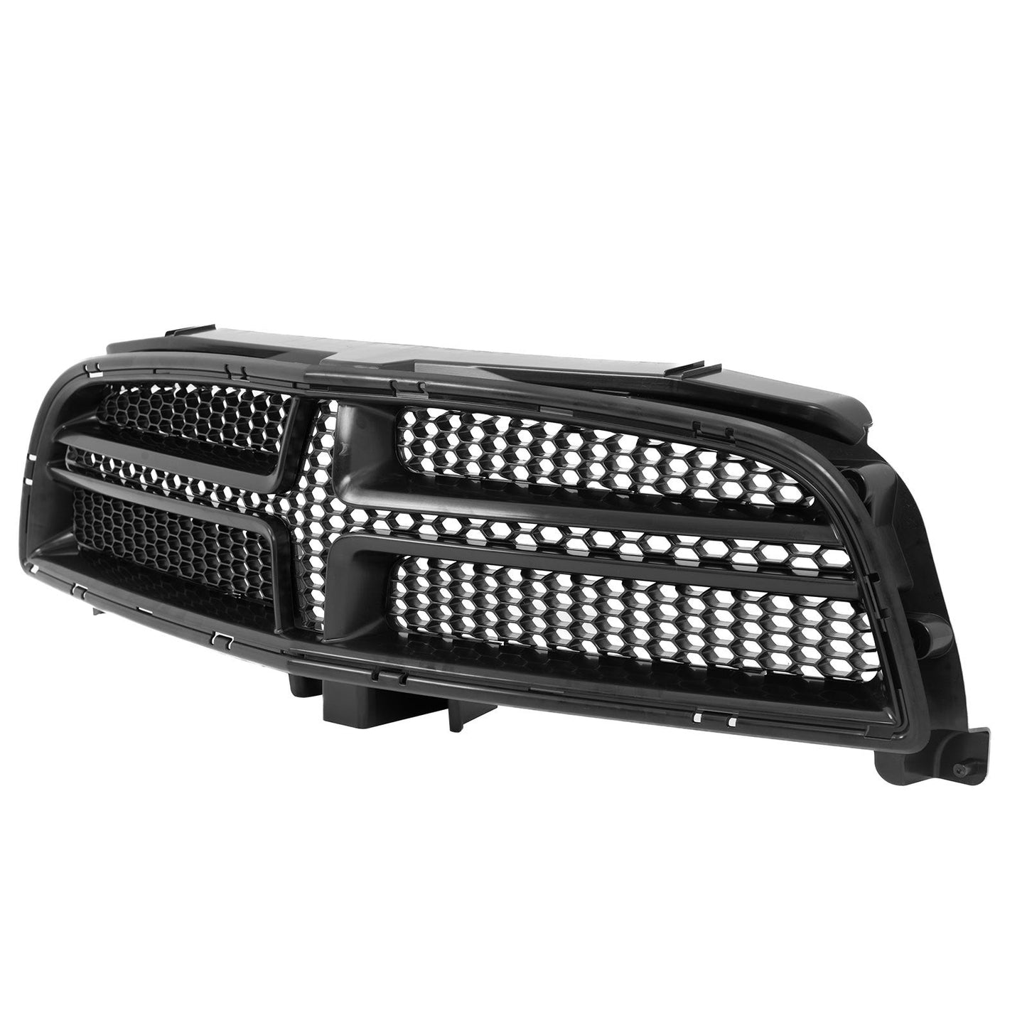 2011-2014 Dodge Charger Front Bumper Conversion Grilles SRT8 Style Bla