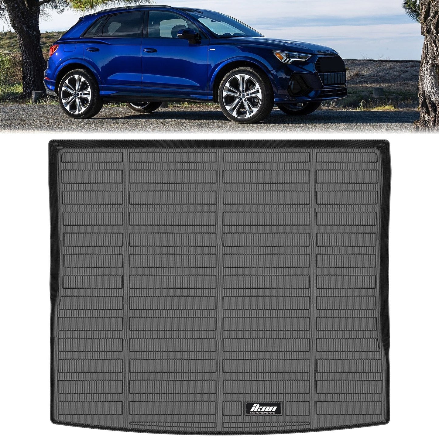 2019-2024 Audi Q3 3D Molded Black All Weather Floor Mats Trunk Mat TPE