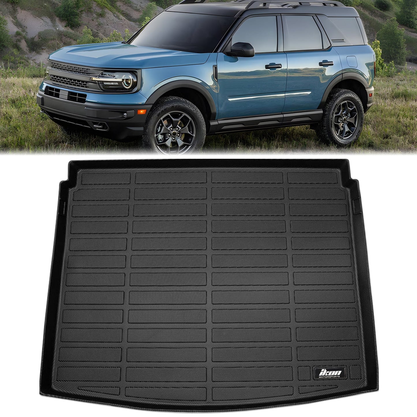 Car Floor Mat for 2021-2025 Ford Bronco Sport 3D Cargo Liner TPE