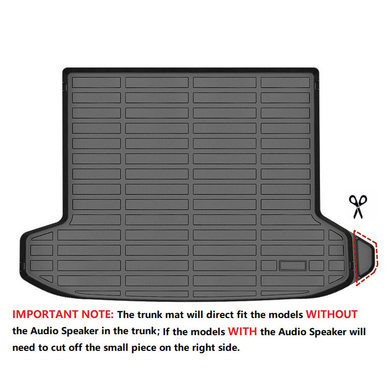2022-2024 Hyundai Tucson Hybrid 3D Black Floor Mats + Trunk Mat TPE
