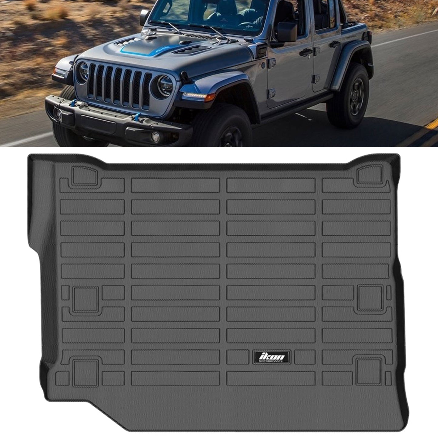 Car Floor Mat for 2021-2025 Jeep Wrangler All Weather Liner TPE