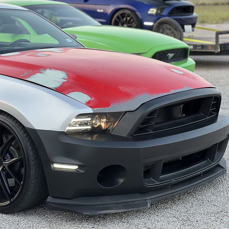 2010-2014 Ford Mustang GT500 Style Front Bumper Cover w/ Grille Lip