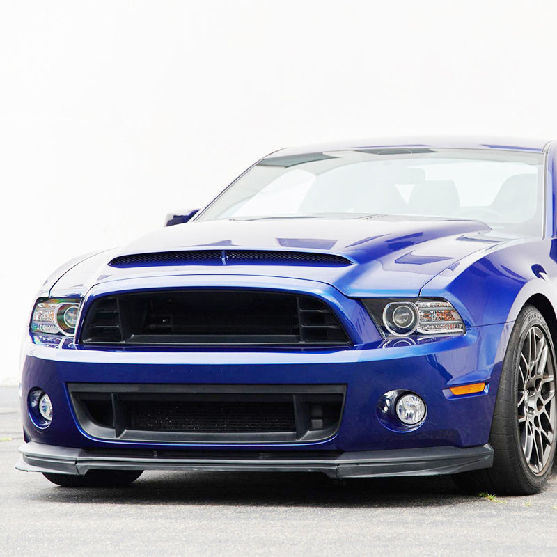 2010-2014 Ford Mustang GT500 Upper Lower Grille + Front Bumper Lip PP