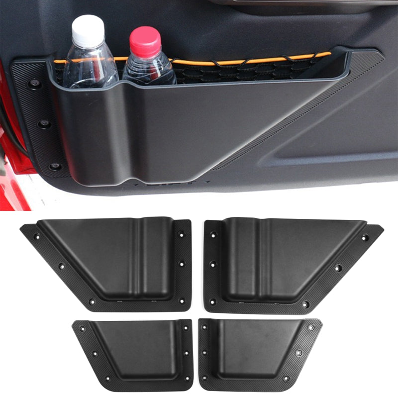 2021-2025 Ford Bronco 4-Door Black Door Storage Box TPE + ABS 4PCS