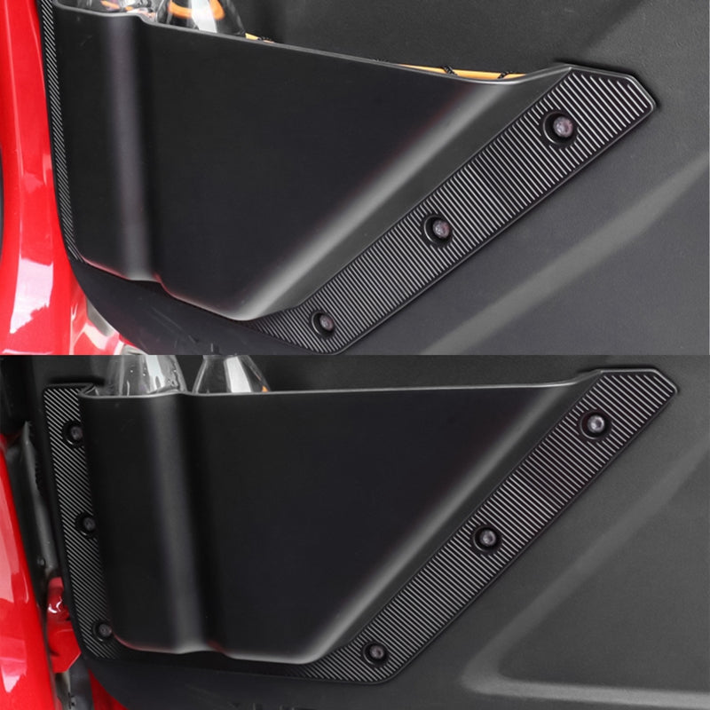 2021-2025 Ford Bronco 4-Door Black Door Storage Box TPE + ABS 4PCS
