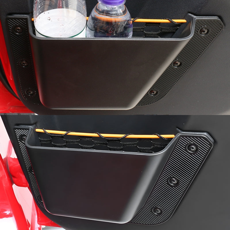 2021-2025 Ford Bronco 4-Door Black Door Storage Box TPE + ABS 4PCS