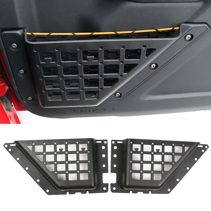 2021-2025 Ford Bronco 4-Door Black Door Storage Pocket Box ABS 4PCS