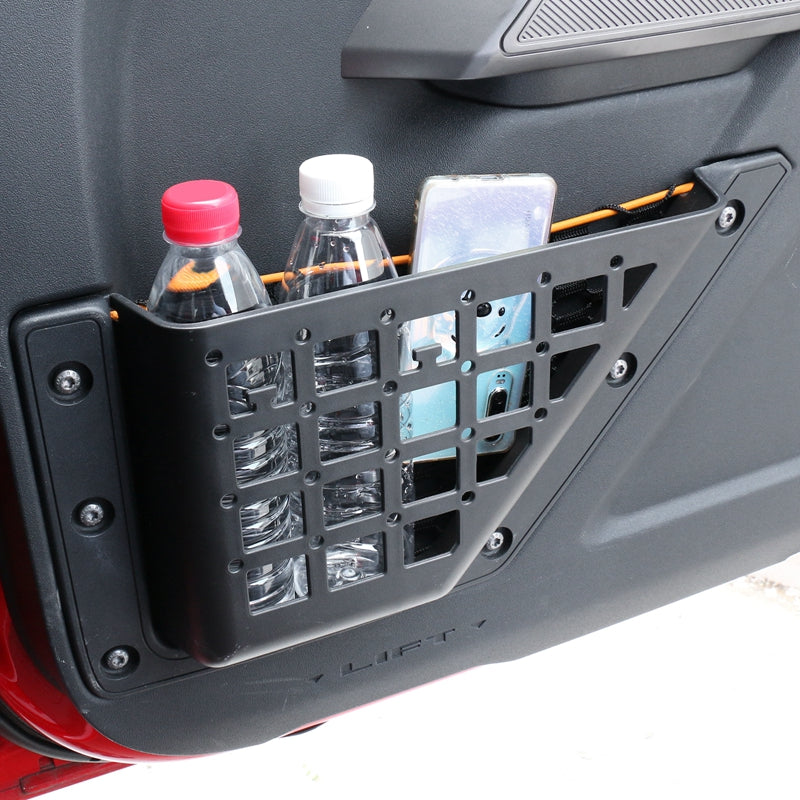 2021-2025 Ford Bronco 4-Door Black Door Storage Pocket Box ABS 4PCS