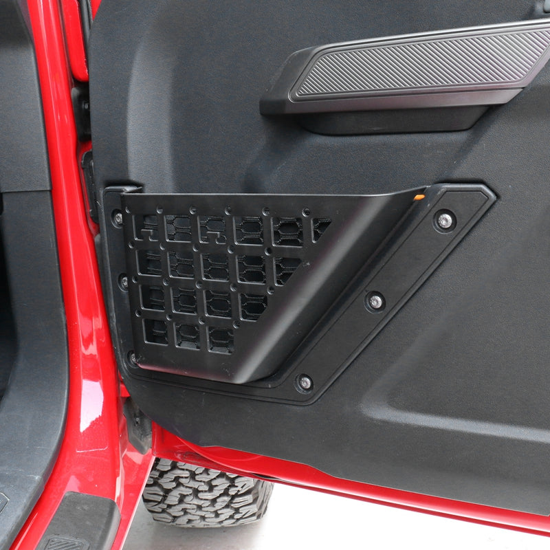 2021-2025 Ford Bronco 4-Door Black Door Storage Pocket Box ABS 4PCS