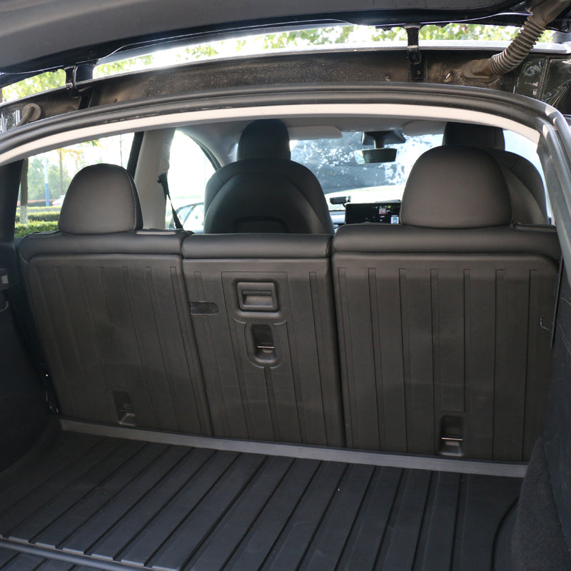2020-2023 Tesla Model Y Black Trunk Mats Rear Seat Cover Injection TPE