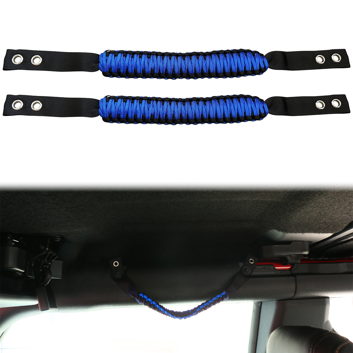 2021-2025 Ford Bronco 2/4Dr 2PC Nylon Roll Bar Grab Handles Grip
