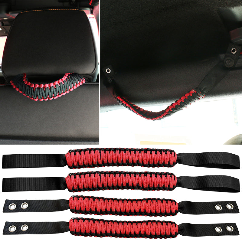 2021-2025 Ford Bronco Headrest Handle + Roll Bar Grab Nylon 4PCS