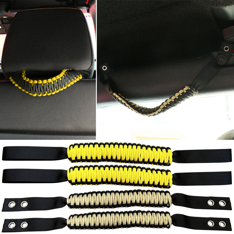 2021-2025 Ford Bronco Headrest Handle + Roll Bar Grab Nylon 4PCS