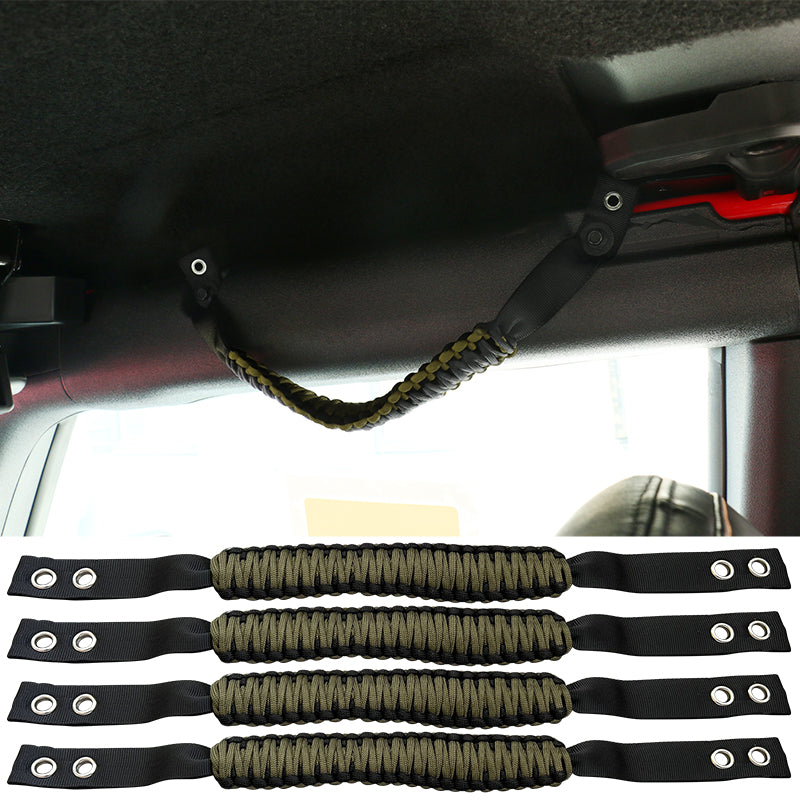 2021-2025 Ford Bronco 2/4Dr 4PCS Nylon Roll Bar Grab Handles Grip