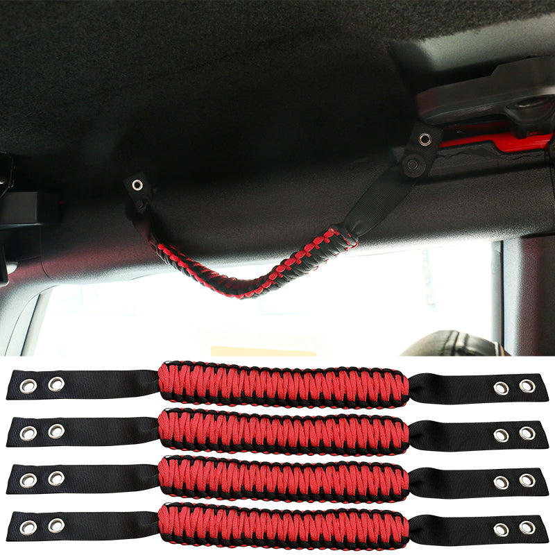 2021-2025 Ford Bronco 2/4Dr 4PCS Nylon Roll Bar Grab Handles Grip