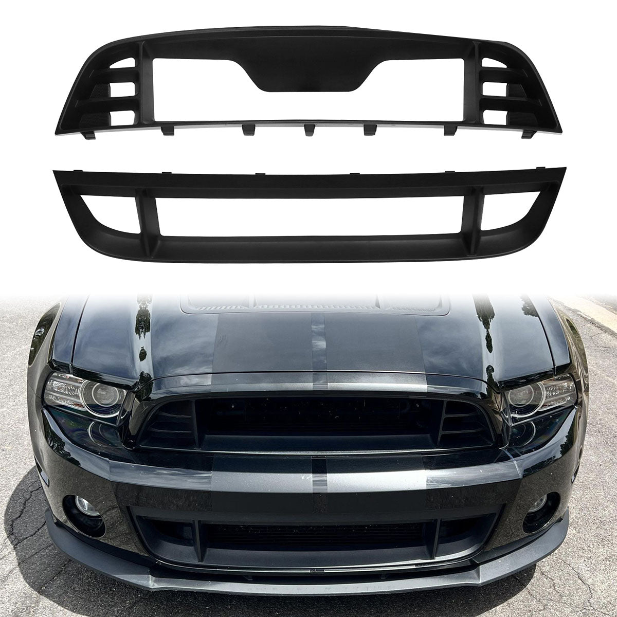 2010-2014 Ford Mustang GT500 OE Factory Style Upper Lower Grille Cover