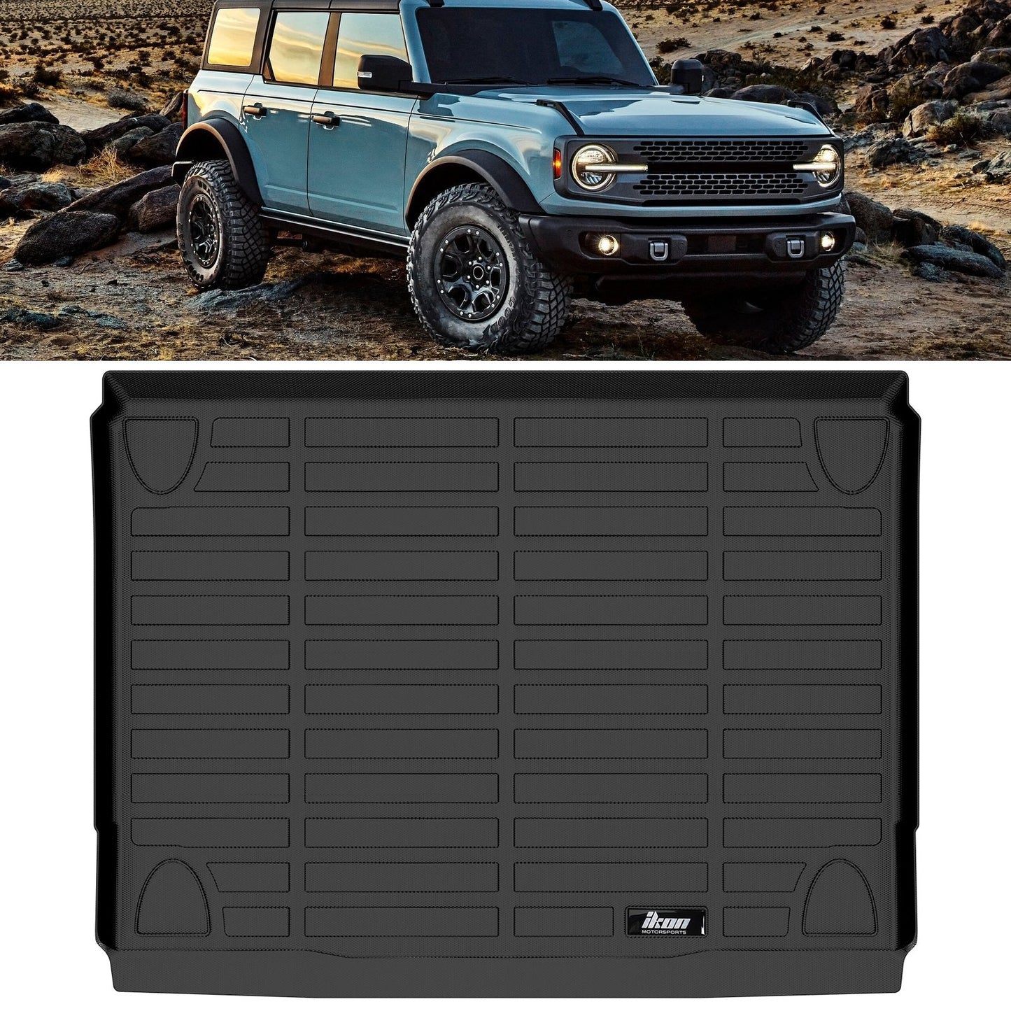 2021-2025 Ford Bronco 4DR All Weather TPE 3D Floor Mat 3PC + Trunk Mat