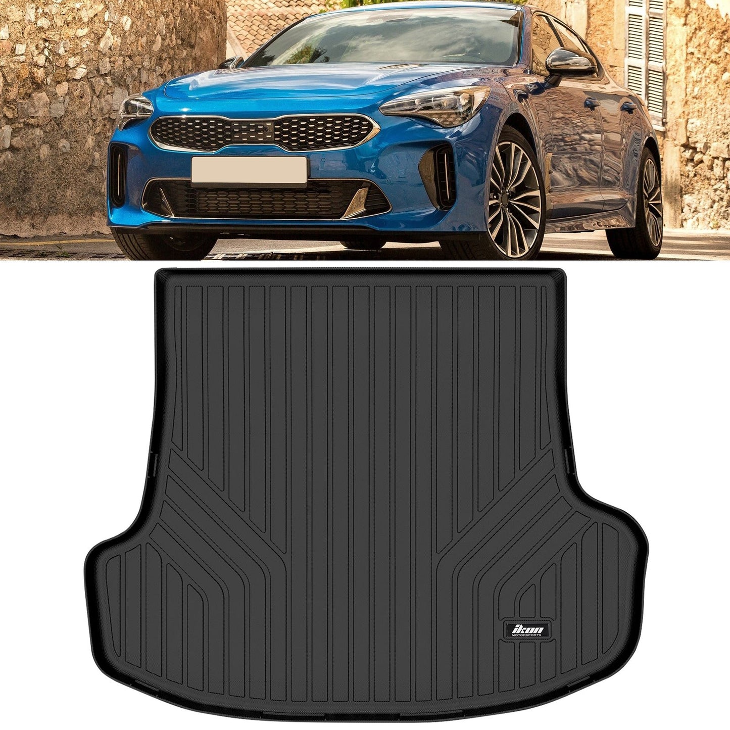 2018-2023 Kia Stinger RWD All Weather TPE 3D Floor Mats + Trunk Mat