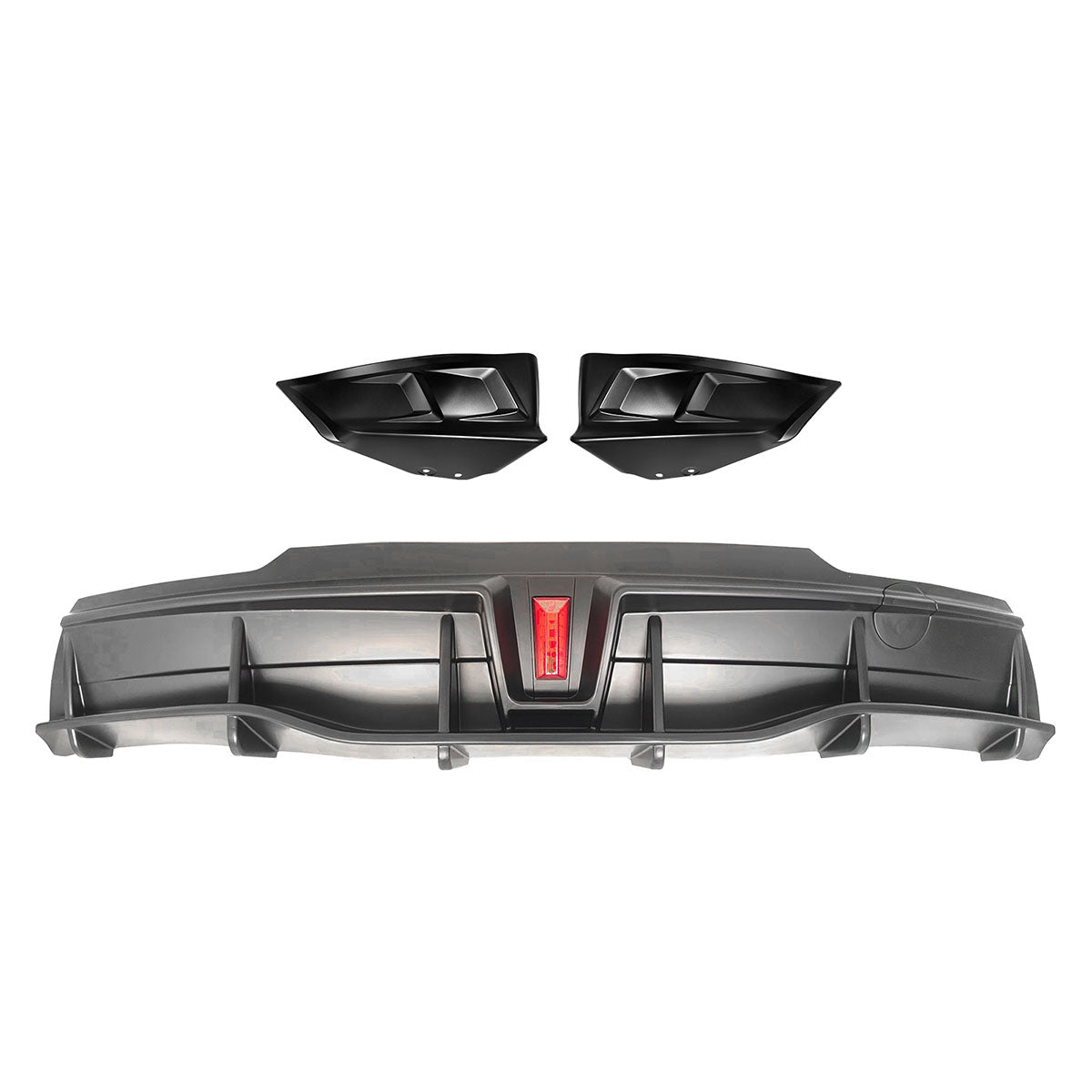 2020-2024 Tesla Y IKON Matte Black Rear Bumper Lip W/ RearÂ Aprons PP
