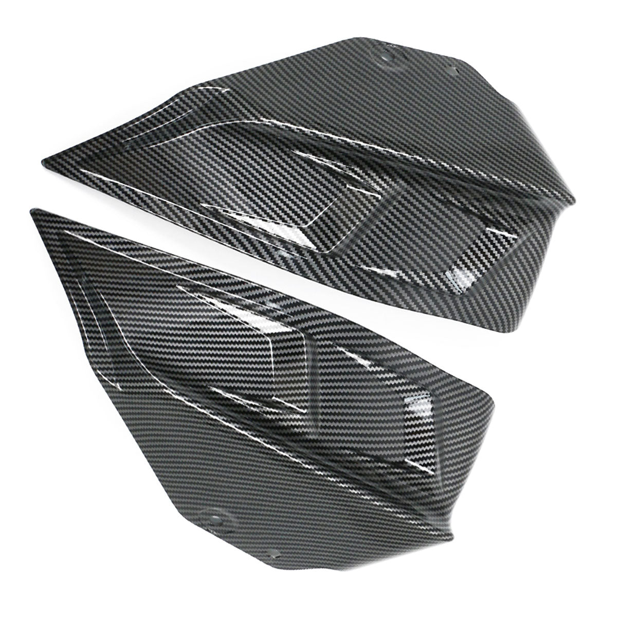2020-2024 Tesla Y IKON Carbon Fiber Print Rear Lip W/ RearÂ Aprons PP