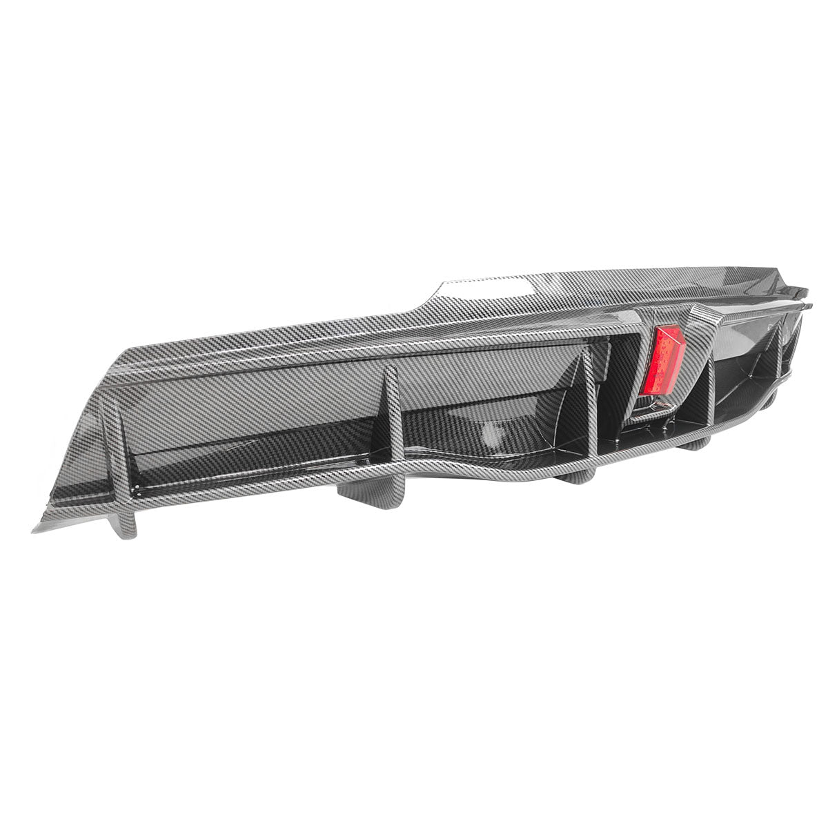 2020-2024 Tesla Y IKON Carbon Fiber Print Rear Lip W/ RearÂ Aprons PP