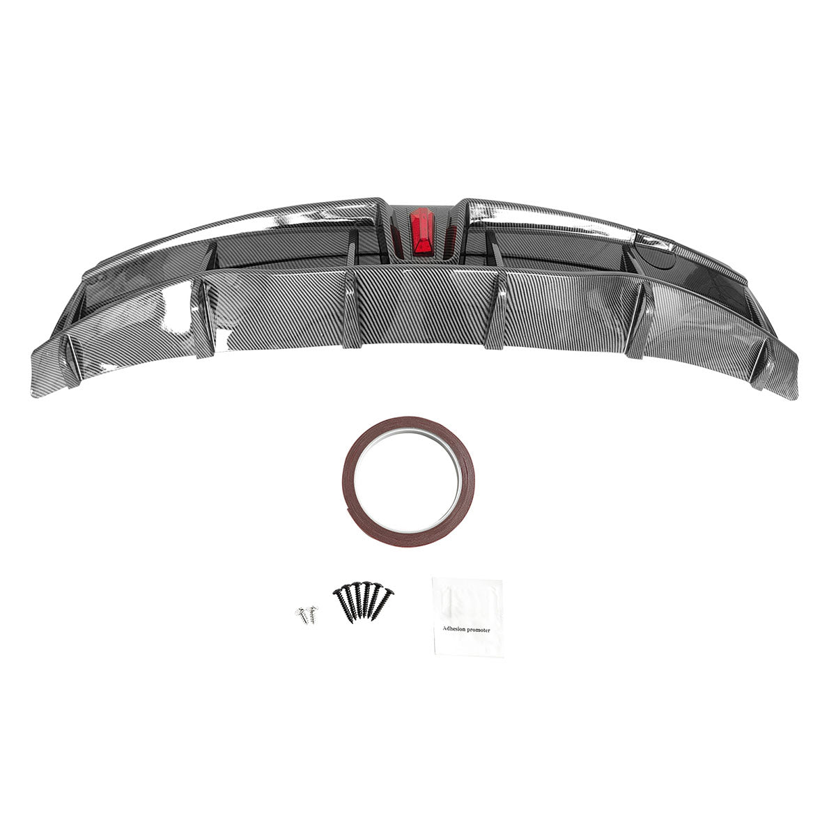 2020-2024 Tesla Y IKON Carbon Fiber Print Rear Lip W/ RearÂ Aprons PP