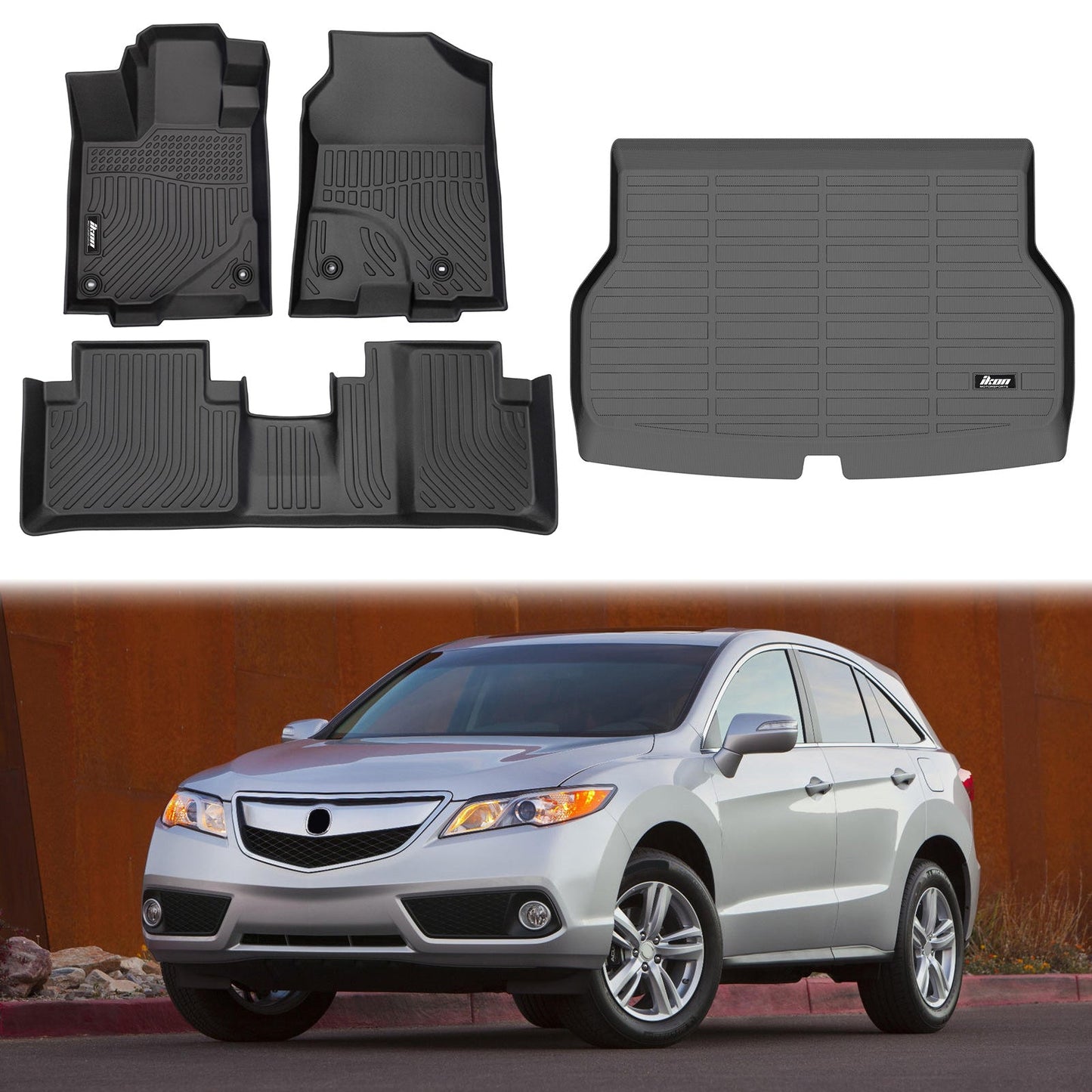 2013-2018 Acura RDX TPE 3D Floor Mats Carpet + Rear Cargo Trunk Mat