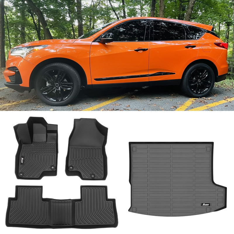 2019-2025 Acura RDX TPE 3D Floor Mats Carpets + Trunk Mat Cargo Liner