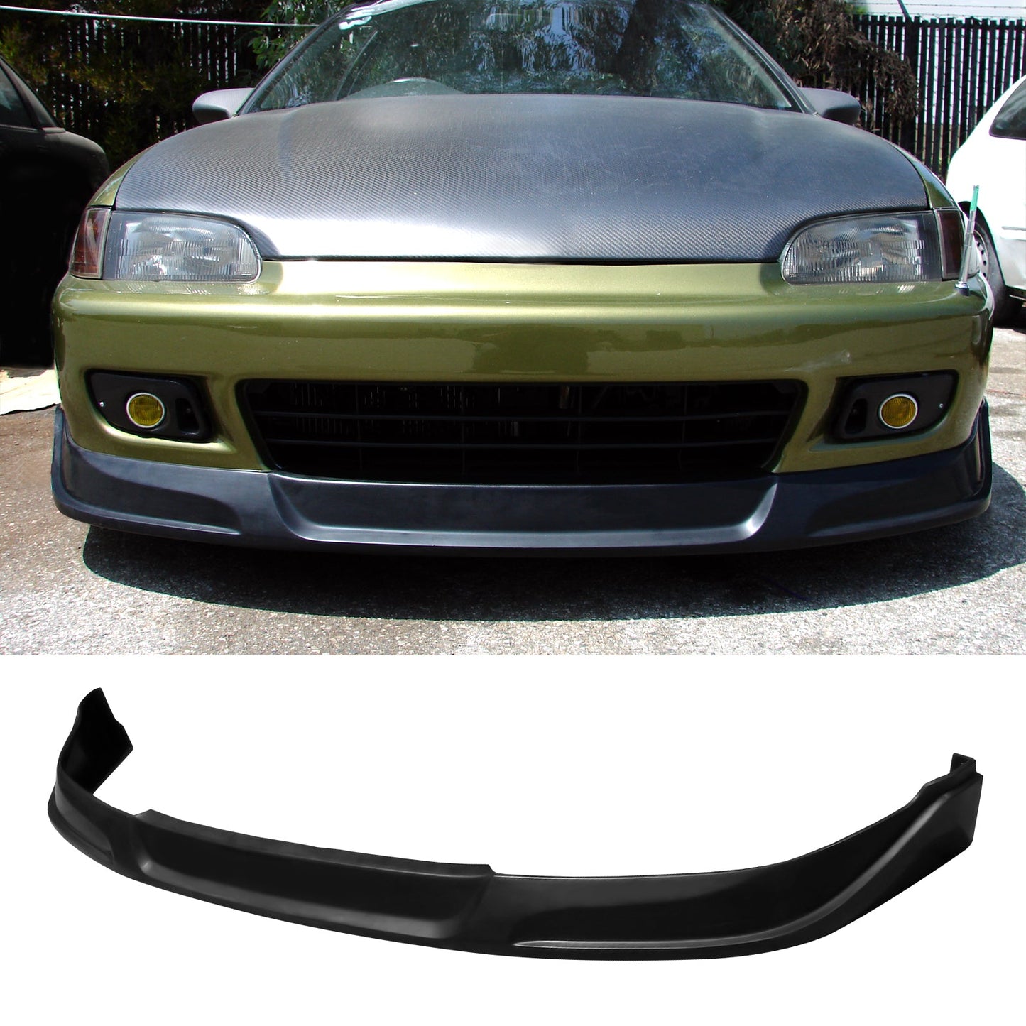 Rear Diffuser & Front Lip ForÂ 1992-1995 Honda Civic JDM Unpainted