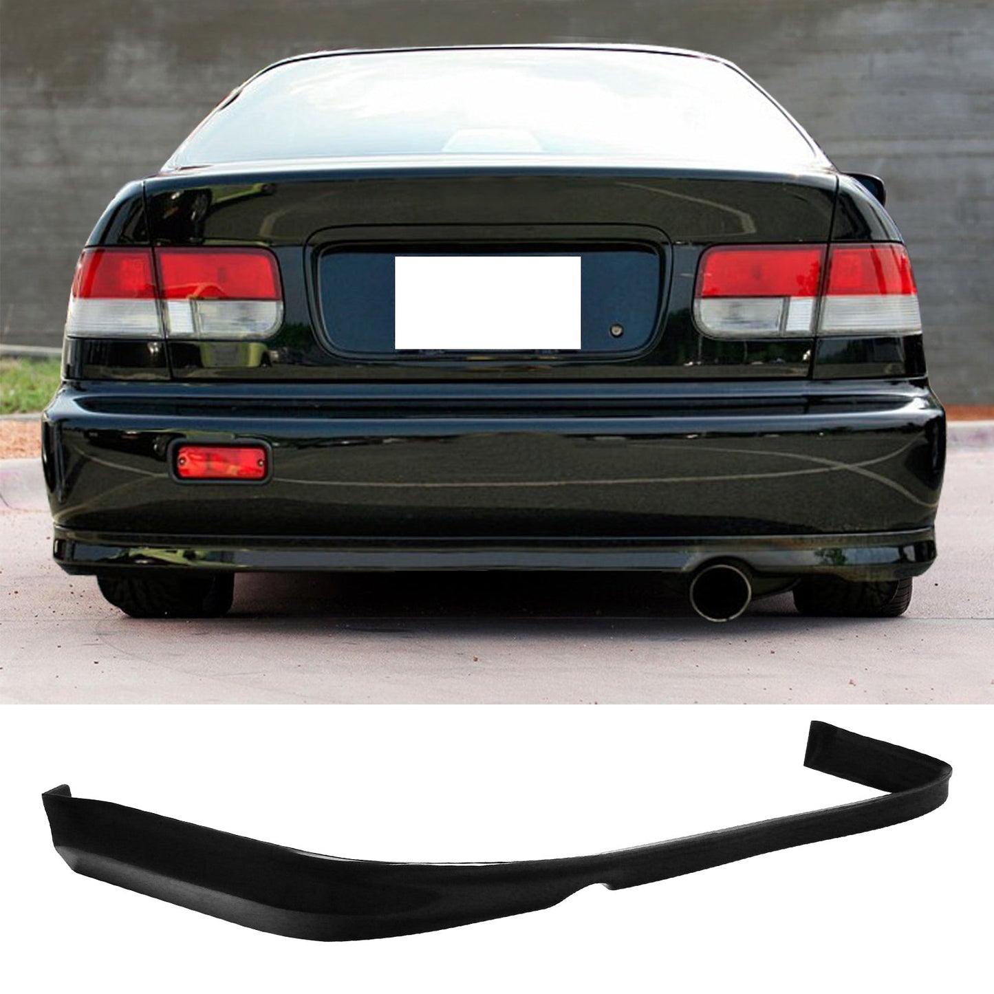 Rear Diffuser & Front Lip ForÂ 1992-1995 Honda Civic PU Unpainted