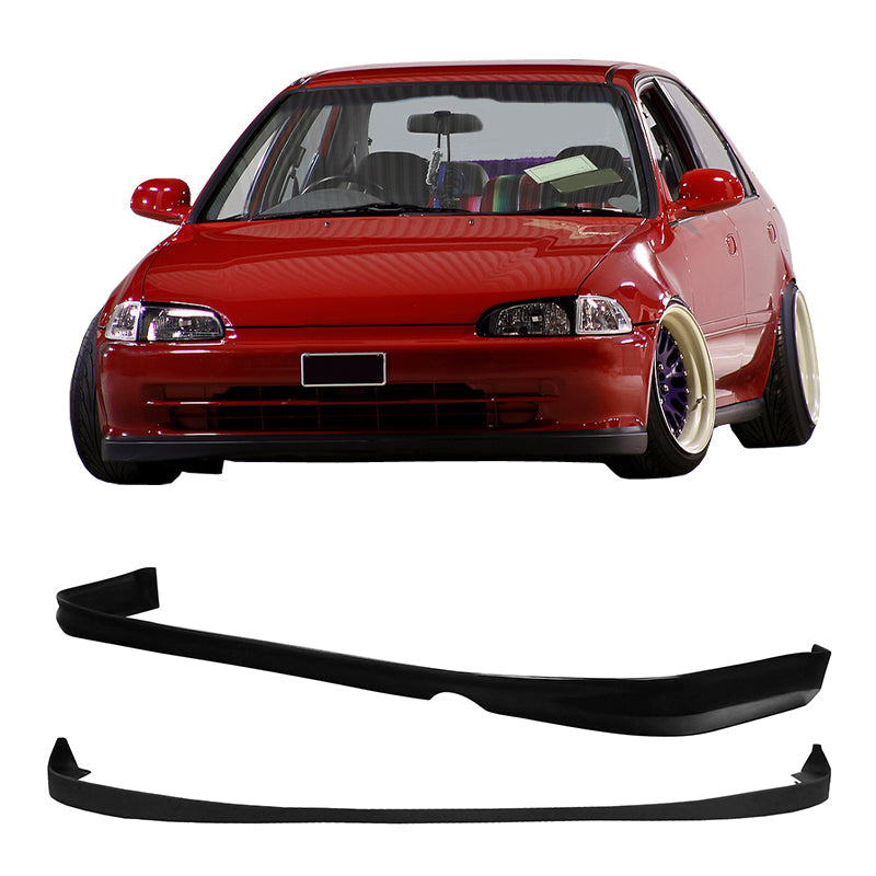 Rear Diffuser & Front Lip ForÂ 1992-1995 Honda Civic PU Unpainted