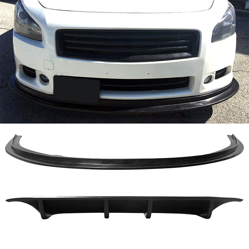 Rear Diffuser & Front Lip For 2009-2015 Nissan Maxima MDA Style PU