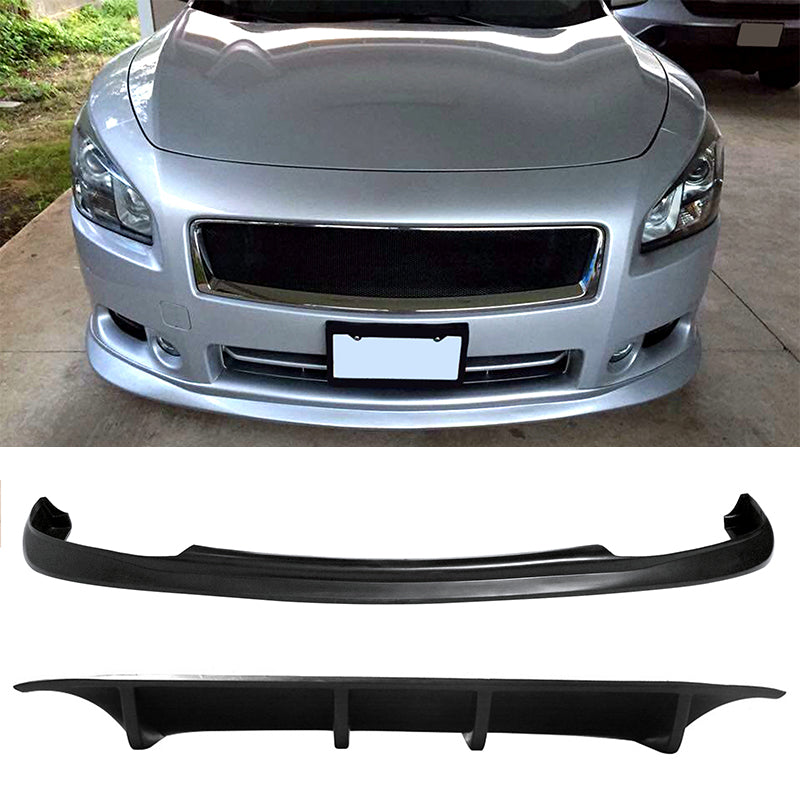 2009-2015 Nissan Maxima Rear Diffuser & Front Lip MDP Style Unpainted