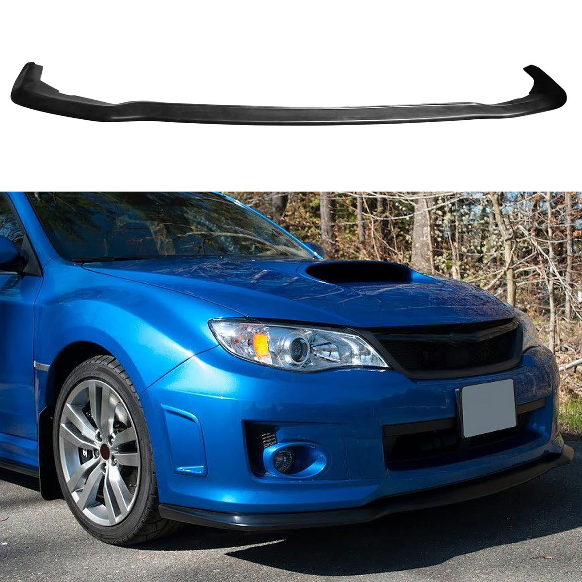 Corner Aprons & Front Lip For 2011-2014 Subaru JDM Style PU Unpainted
