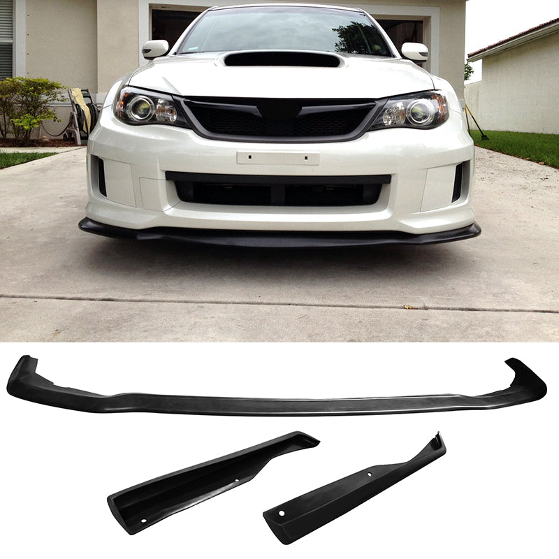 Corner Aprons & Front Lip For 2011-2014 Subaru JDM Style PU Unpainted