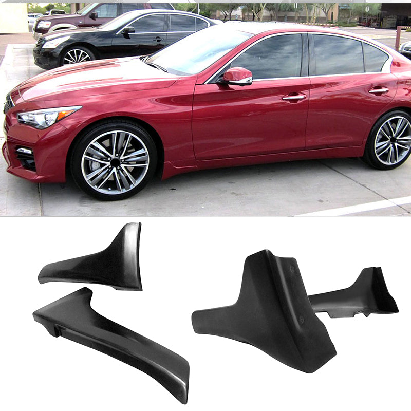 Side Skirts & Corner Aprons For 2014-2017 INFINITI Q50 JDM Sports PU