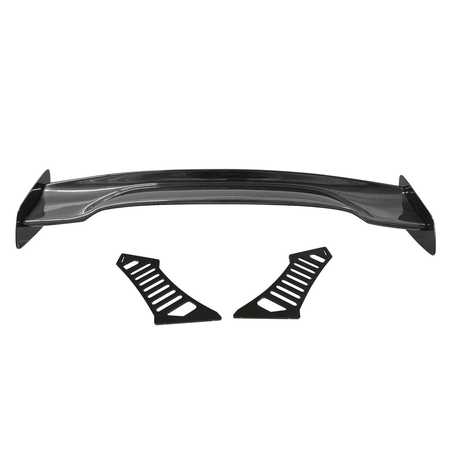 57'' 12" Height Drag Trunk Spoiler V2 Side Plates V3 Legs Carbon Fiber