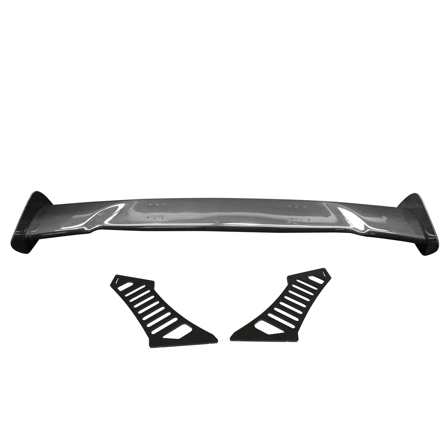57'' 12" Height Drag Trunk Spoiler V2 Side Plates V3 Legs Carbon Fiber