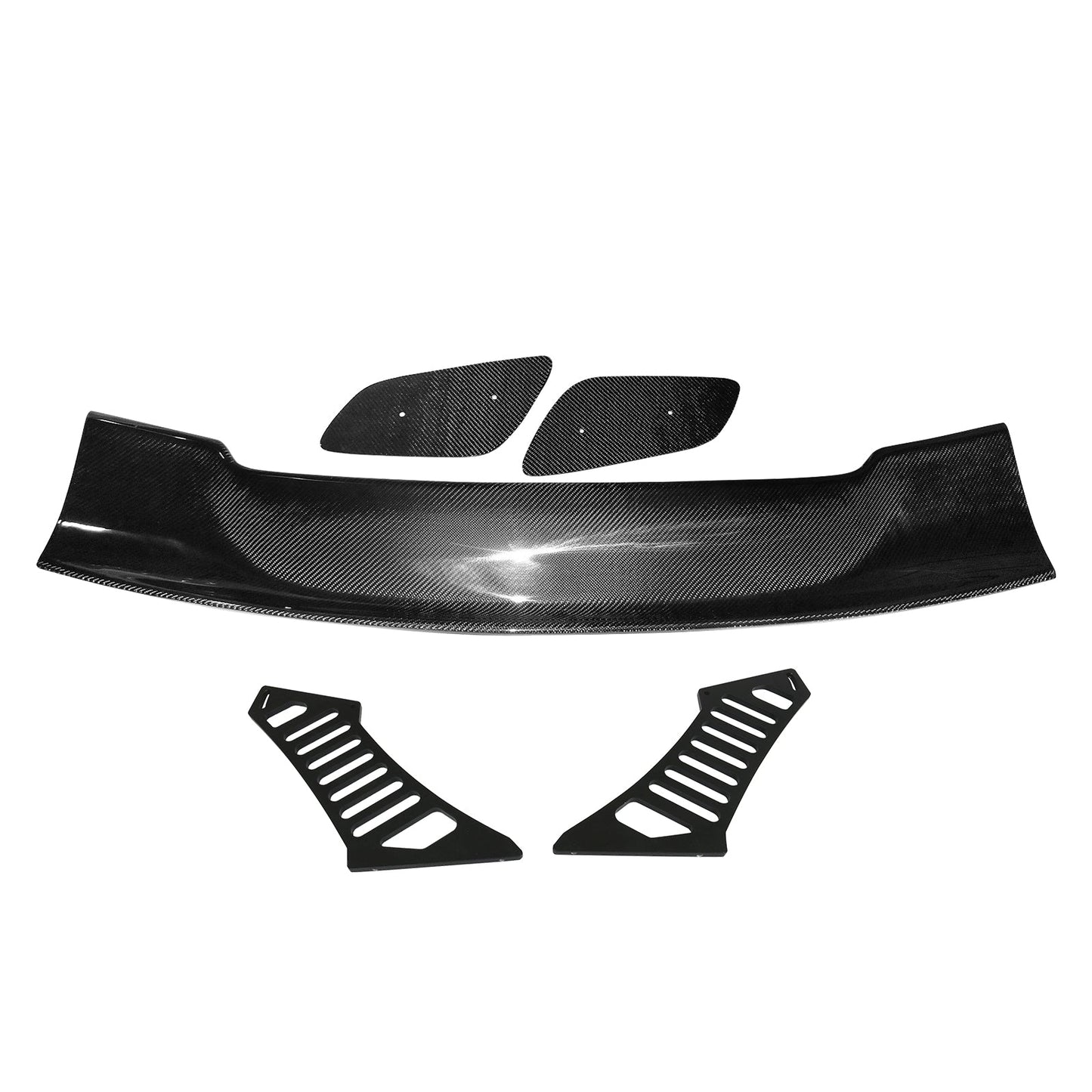 57'' 12" Height Drag Trunk Spoiler V2 Side Plates V3 Legs Carbon Fiber