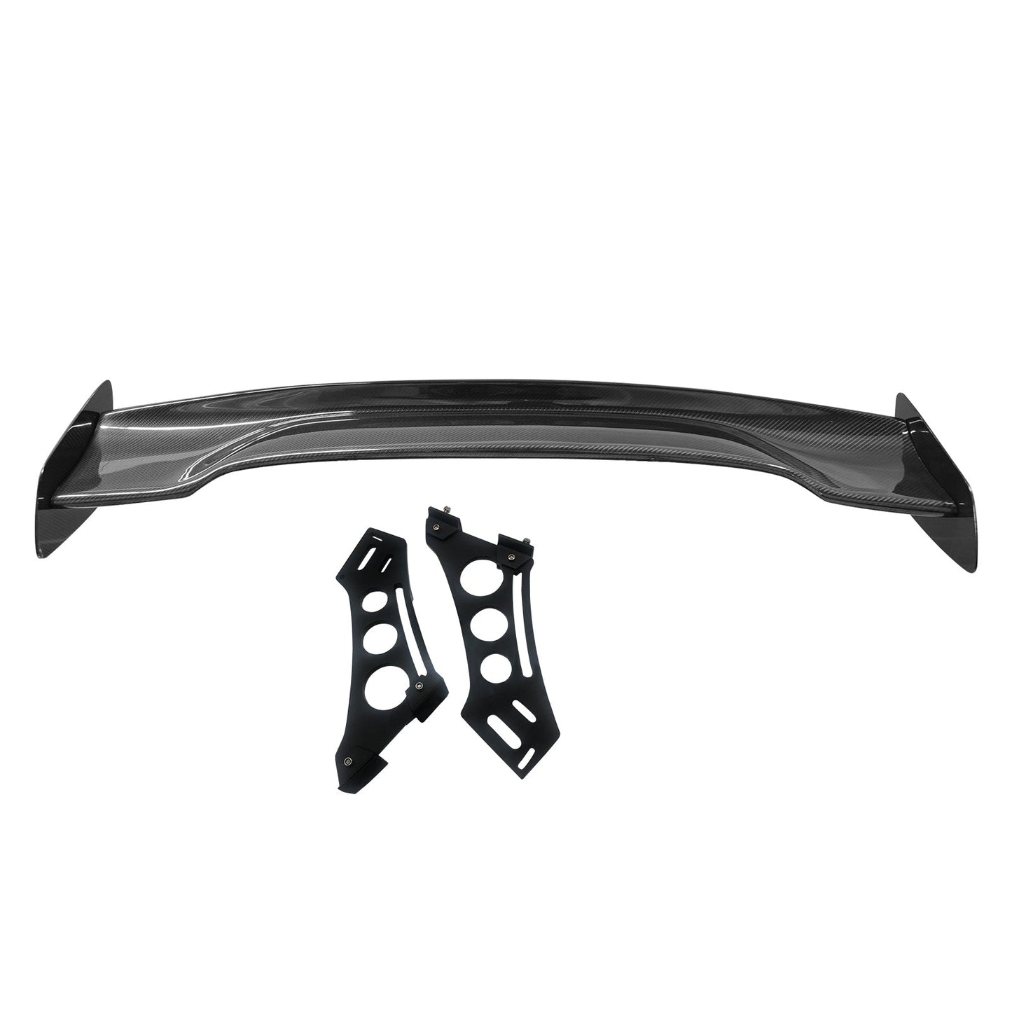 57'' 12" Height Drag Trunk Spoiler V2 Side Plates V5 Legs Carbon Fiber