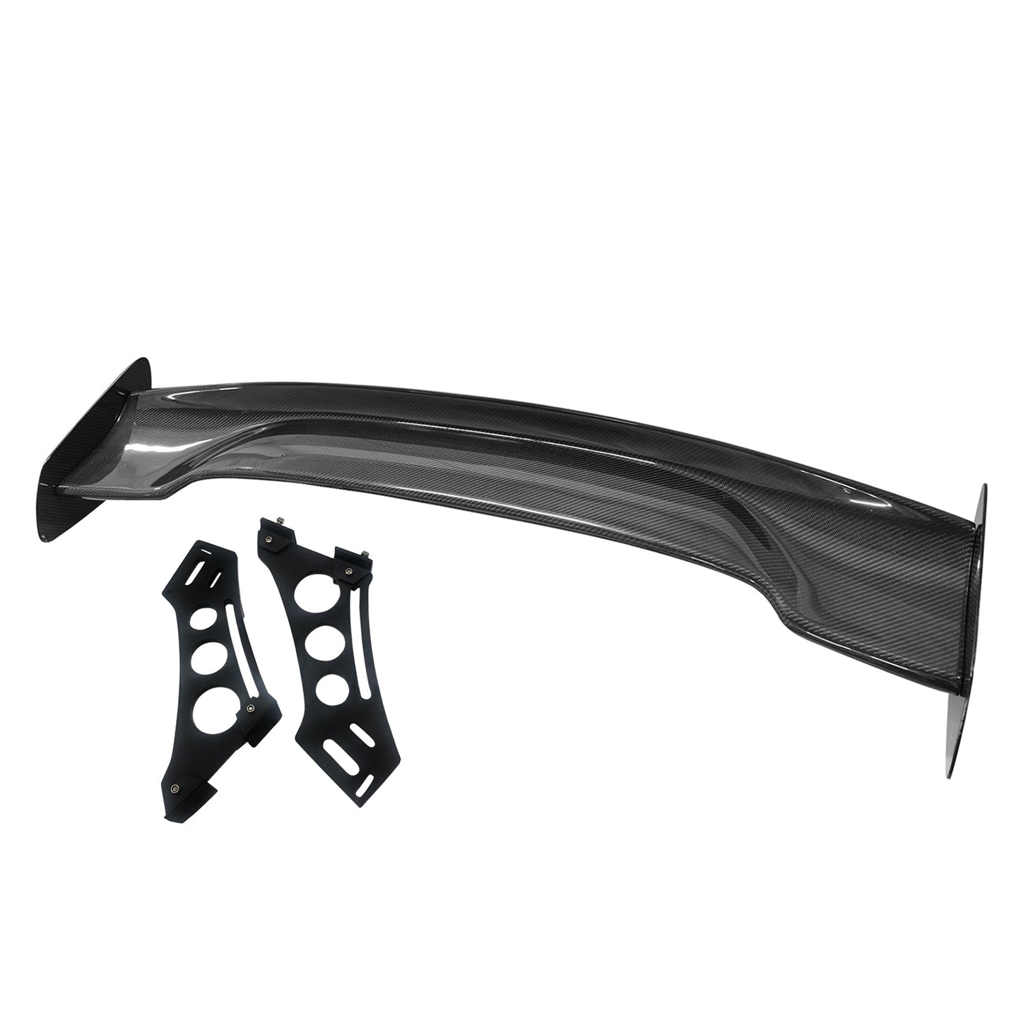 57'' 12" Height Drag Trunk Spoiler V2 Side Plates V5 Legs Carbon Fiber