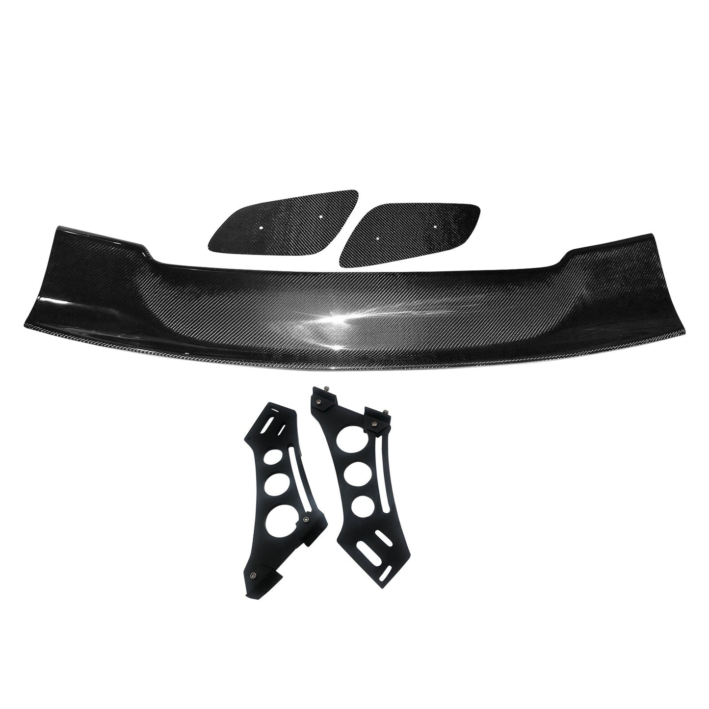 57'' 12" Height Drag Trunk Spoiler V2 Side Plates V5 Legs Carbon Fiber