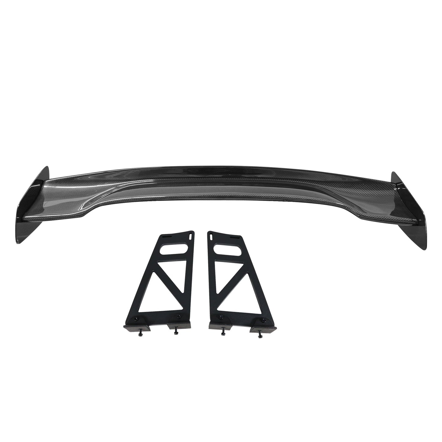 57'' 12" Height Drag Trunk Spoiler V2 Side Plates V6 Legs Carbon Fiber