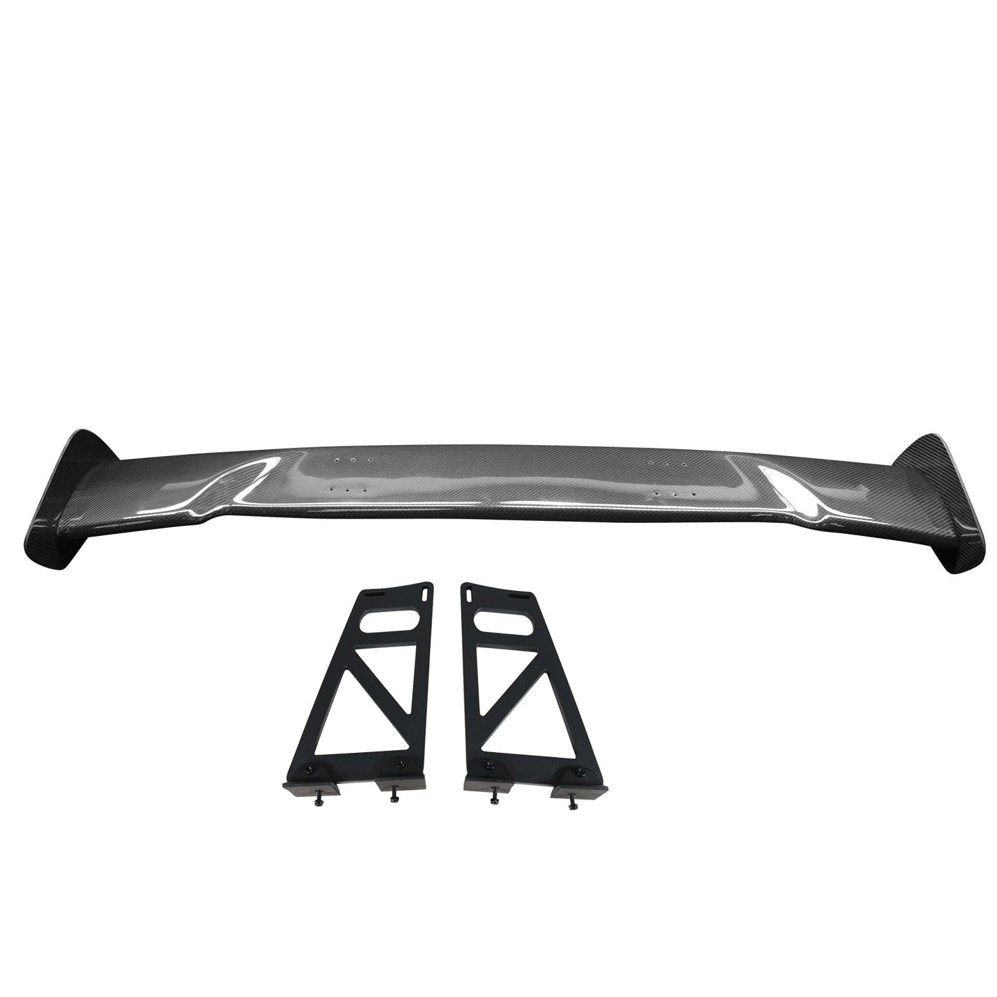 57'' 12" Height Drag Trunk Spoiler V2 Side Plates V6 Legs Carbon Fiber