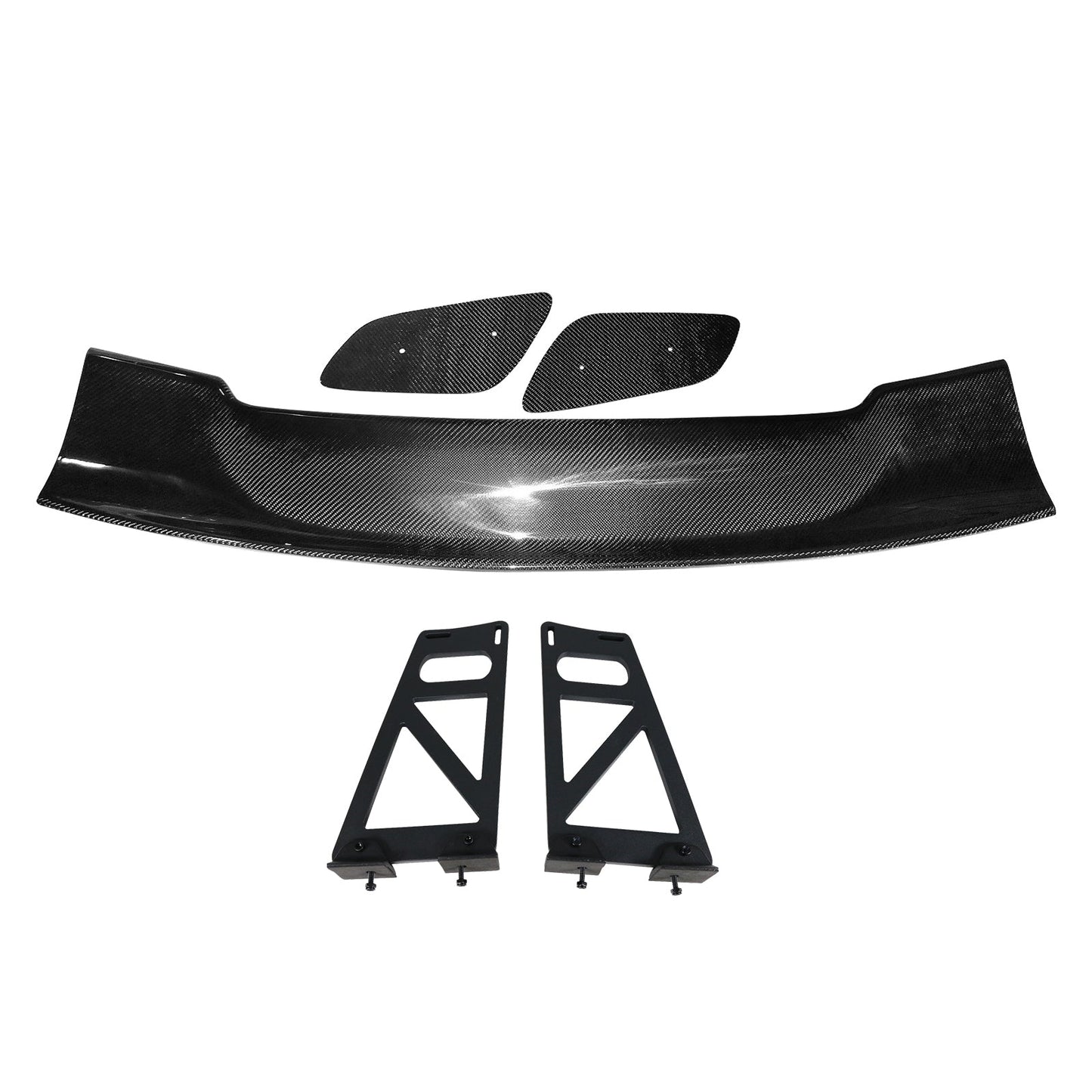 57'' 12" Height Drag Trunk Spoiler V2 Side Plates V6 Legs Carbon Fiber