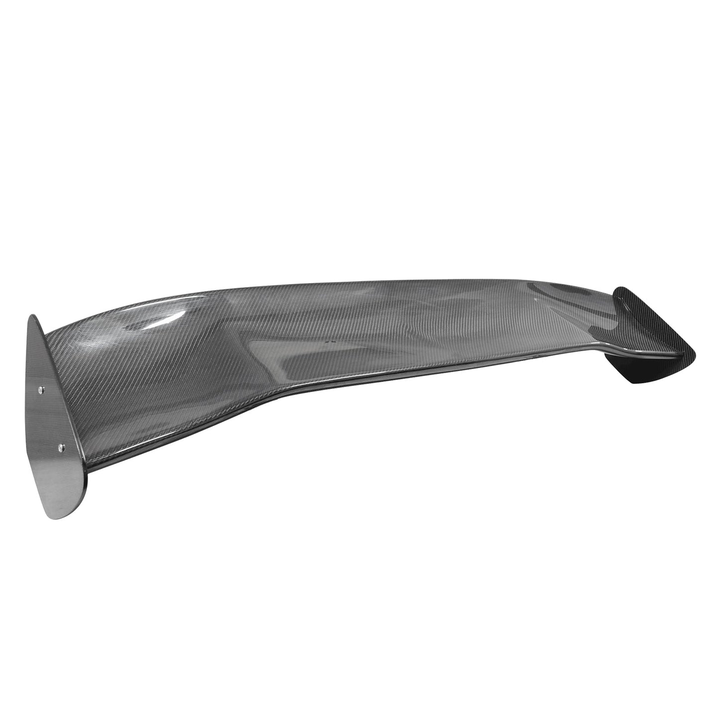 56"Inch GT Style Trunk Spoiler V3 Side Plates V3 Legs 3D Carbon Fiber