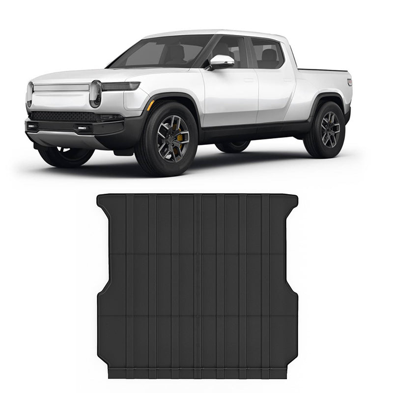 2022-2024 Rivian R1T Front Storage Rear Truck Bed Mat TPE 3D Liner
